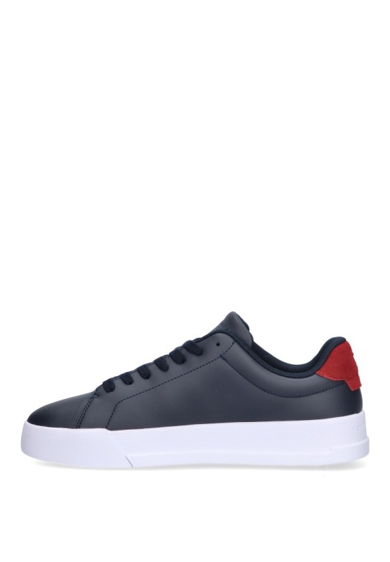Deportivo de hombre TOMMY HILFIGER fm0fm05297 marino piel suela plana