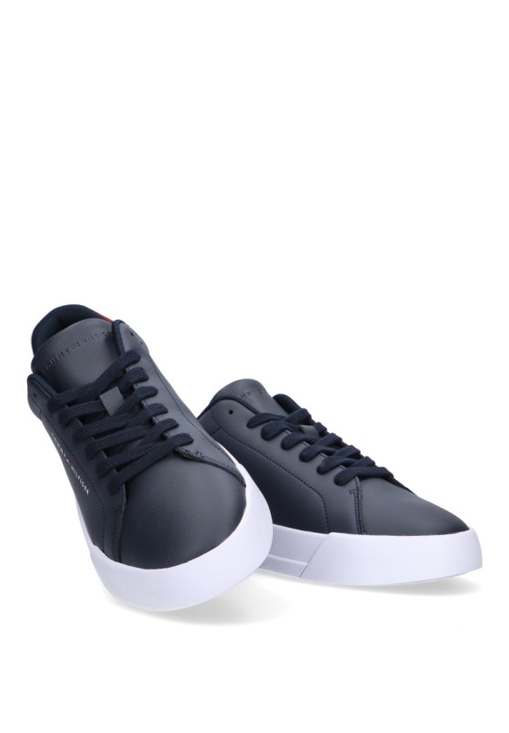 Deportivo de hombre TOMMY HILFIGER fm0fm05297 marino piel suela plana