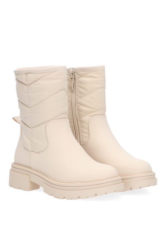 Botin de niña Luna Collection c794 beige sintetico suela plana