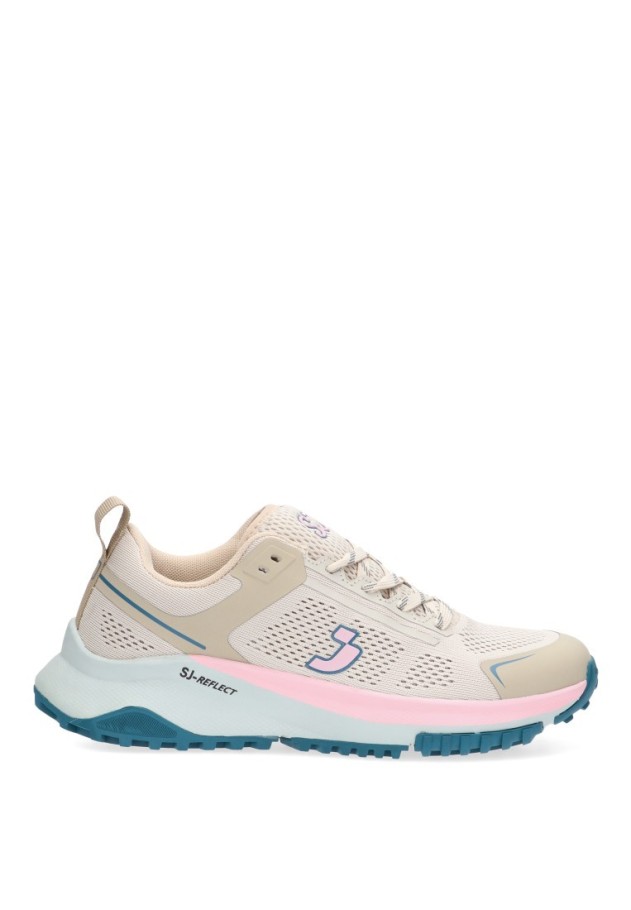 Deportivo de mujer ATHLEISURE 618373 beige sintetico suela plana