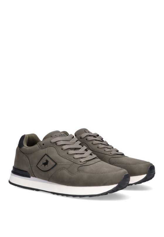 Deportivo de hombre LOIS 64400 kakhi sintetico suela plana