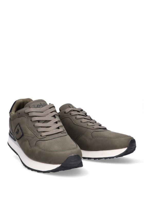 Deportivo de hombre LOIS 64400 kakhi sintetico suela plana