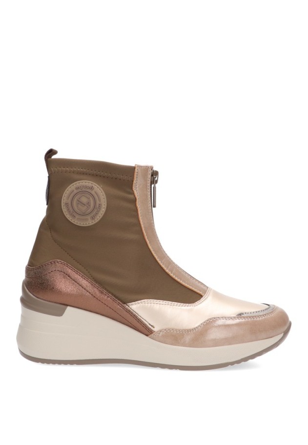 botín mujer casual Mysoft 24M595 taupe
