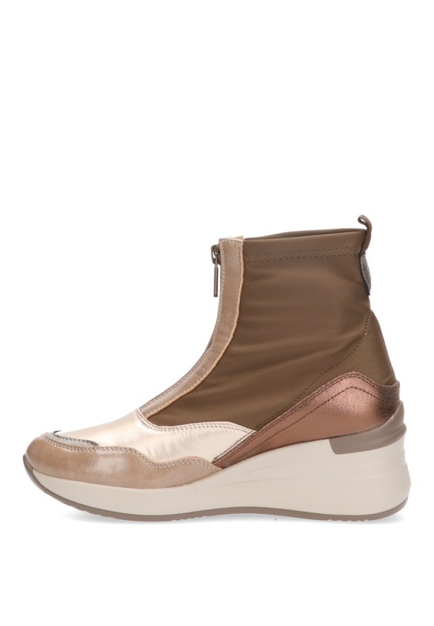 botín mujer casual Mysoft 24M595 taupe