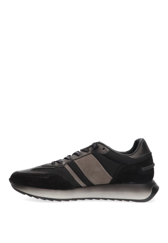 Deportivo de hombre CETTI c-1363 negro piel suela plana
