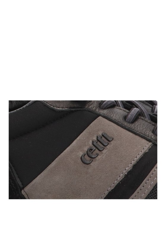 Deportivo de hombre CETTI c-1363 negro piel suela plana