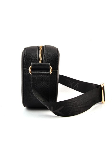 Bolso bandolera pequeña de mujer ETIKA b30107 negro sintetico 