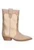 Bota de mujer LUNA TREND m4750 oro sintetico suela plana