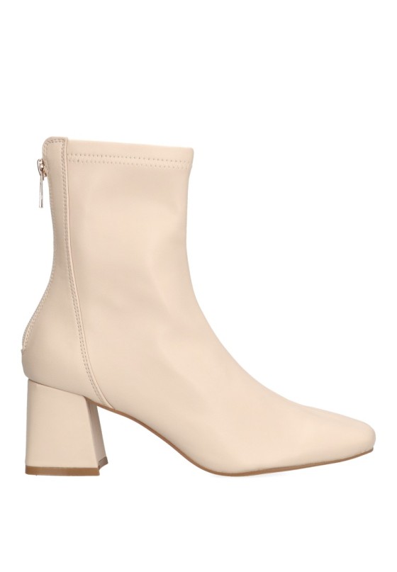 Botin de mujer ETIKA 32005 beige sintetico tacón medio