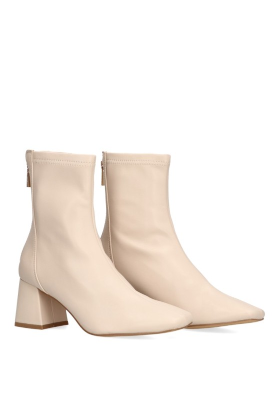 Botin de mujer ETIKA 32005 beige sintetico tacón medio