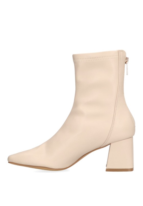 Botin de mujer ETIKA 32005 beige sintetico tacón medio
