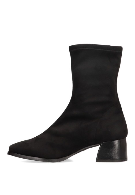 Botin de mujer Luna Collection 2322 negro sintetico tacón medio