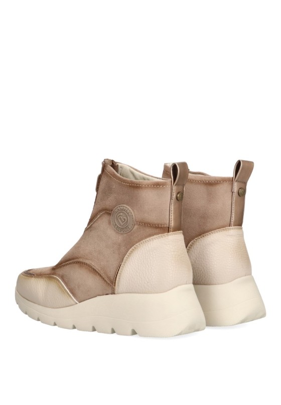 Botin de mujer AMARPIES amd27098 beige sintetico cuña media