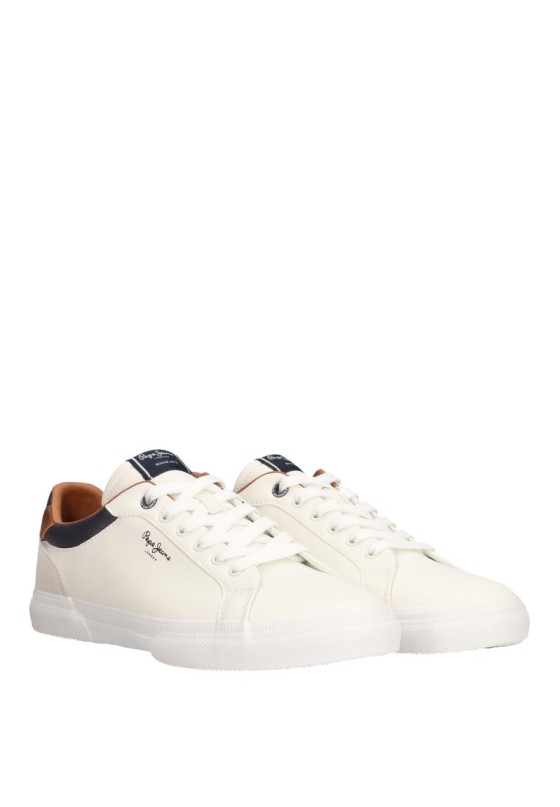 Deportivo de hombre PEPE JEANS pms30839 blanco sintetico suela plana