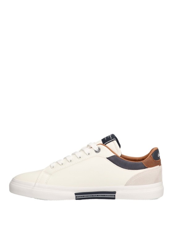 Deportivo de hombre PEPE JEANS pms30839 blanco sintetico suela plana