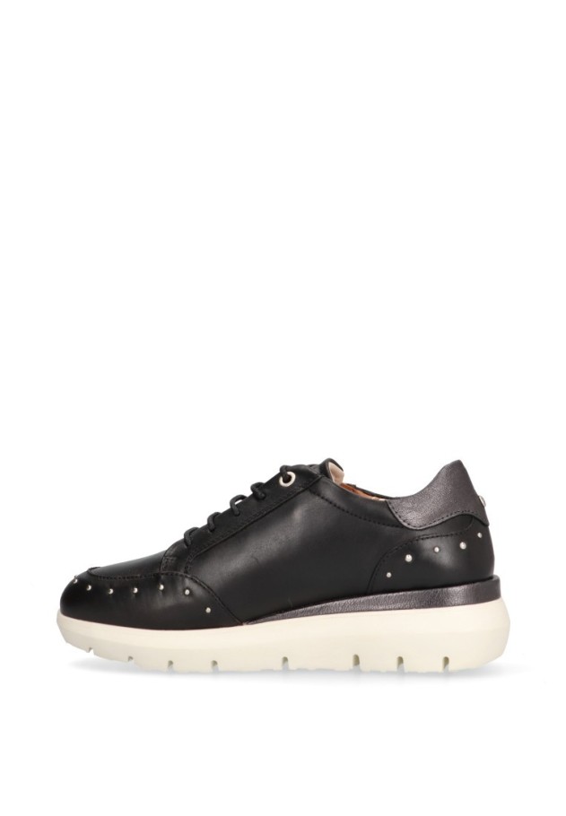 zapatillas negras mujer casual Pikolinos W2A-6596C1