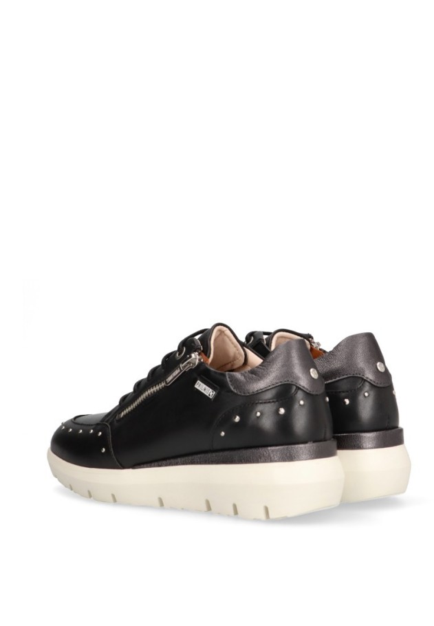 zapatillas negras mujer casual Pikolinos W2A-6596C1