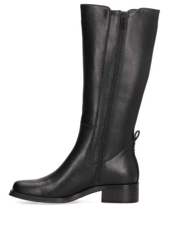 Bota de mujer ETIKA 11007 negro sintetico tacón medio