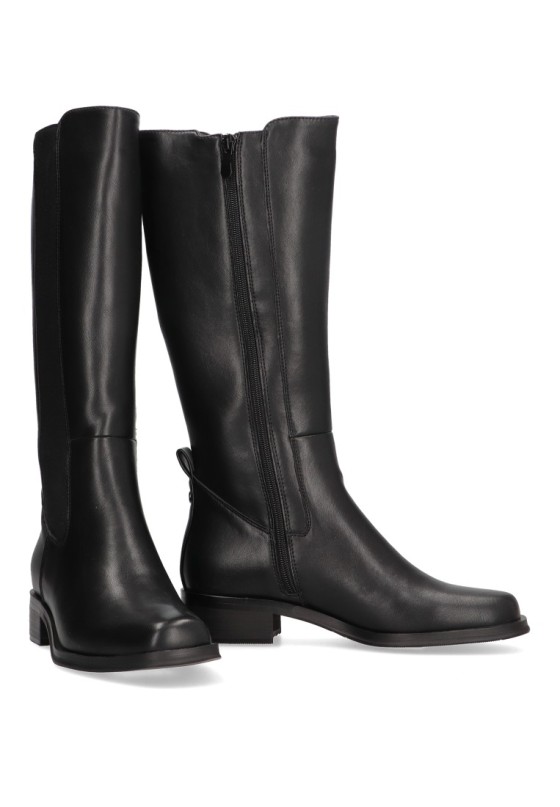 Bota de mujer ETIKA 11007 negro sintetico tacón medio