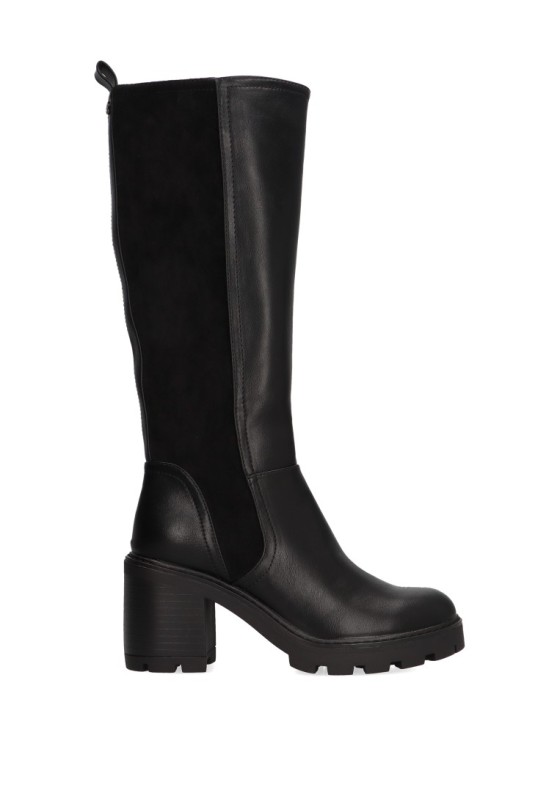 Bota de mujer ETIKA 31110 negro sintetico tacón alto