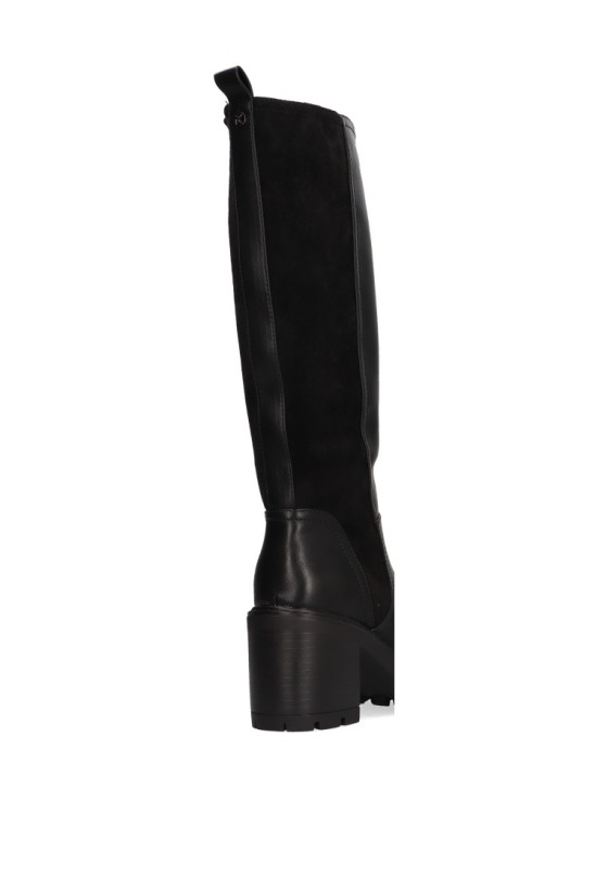 Bota de mujer ETIKA 31110 negro sintetico tacón alto