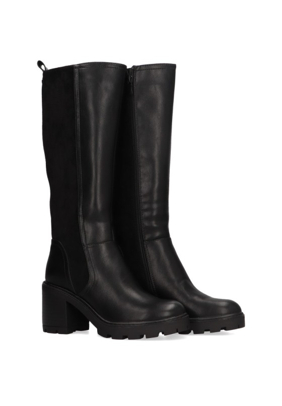 Bota de mujer ETIKA 31110 negro sintetico tacón alto