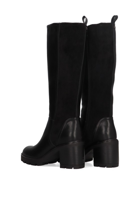 Bota de mujer ETIKA 31110 negro sintetico tacón alto
