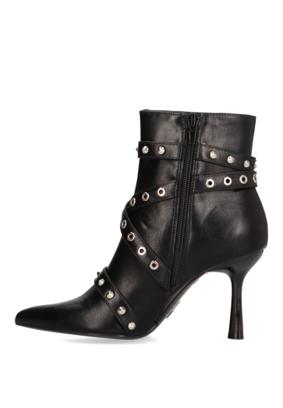Botin de mujer LUNA TREND m4936 negro sintetico tacón alto