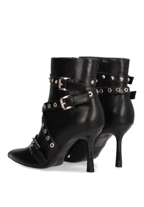 Botin de mujer LUNA TREND m4936 negro sintetico tacón alto