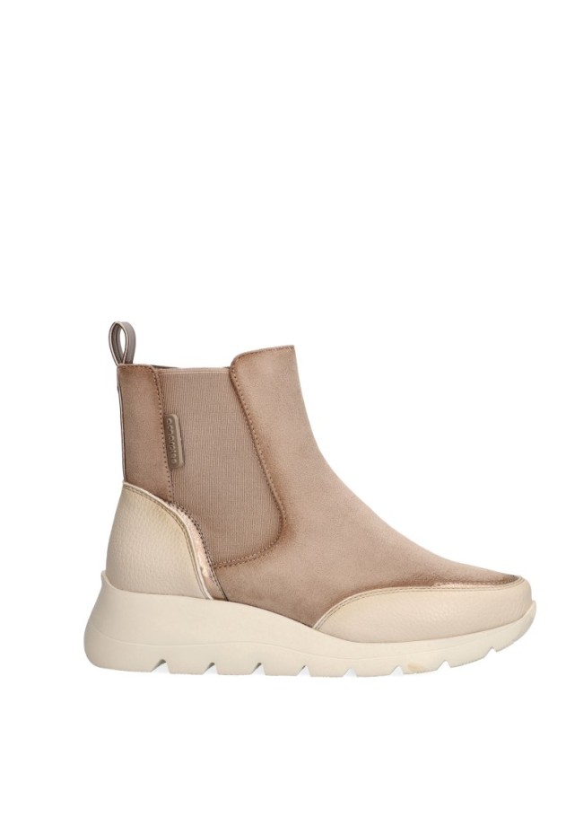 Botin de mujer AMARPIES amd27097 beige sintetico cuña media