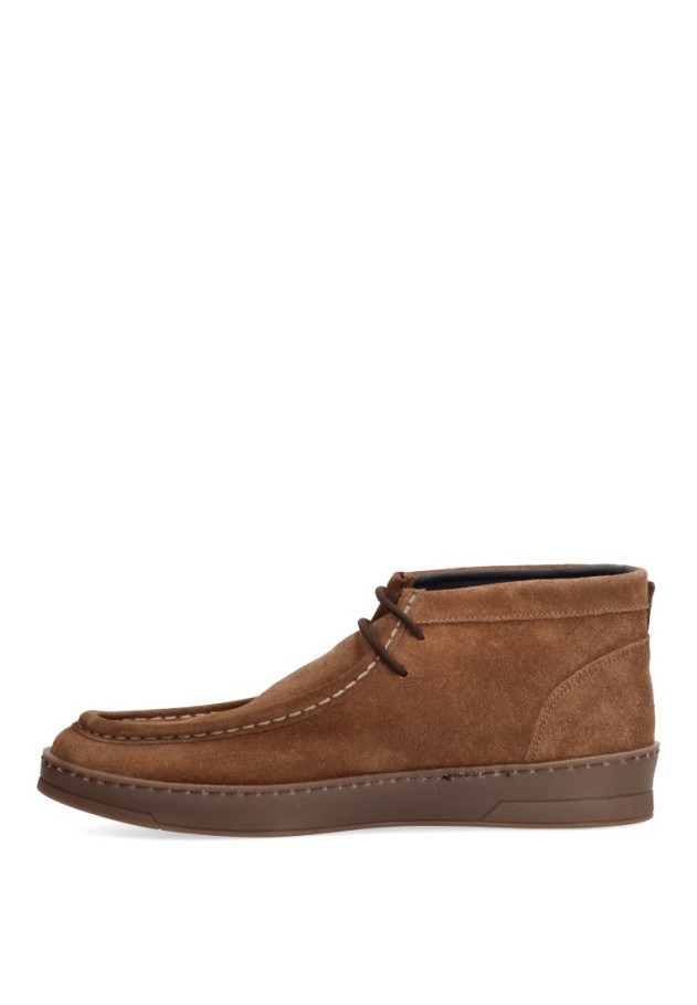 Botin de hombre DJ. SANTA 4155 taupe piel suela plana