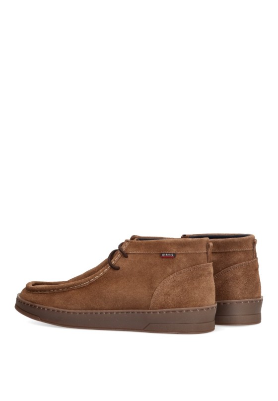 Botin de hombre DJ. SANTA 4155 taupe piel suela plana