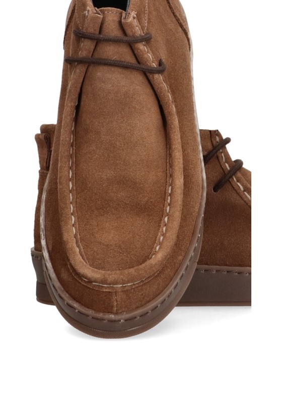 Botin de hombre DJ. SANTA 4155 taupe piel suela plana