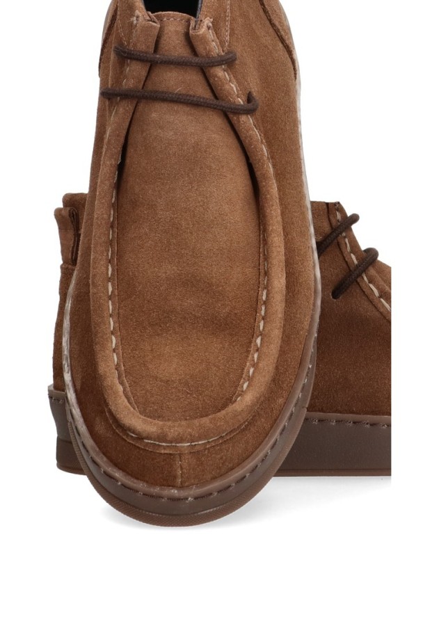Botin de hombre DJ. SANTA 4155 taupe piel suela plana