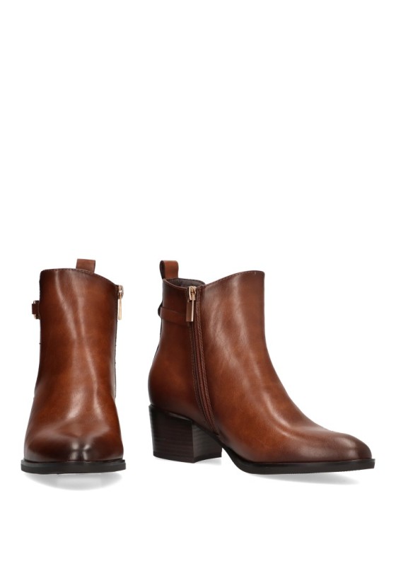 Botin de mujer ARMONY 30023 marron sintetico tacón medio