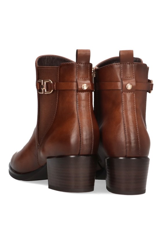 Botin de mujer ARMONY 30023 marron sintetico tacón medio