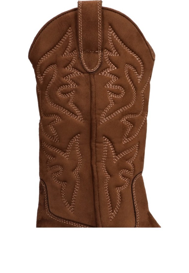 Bota de mujer LUNA TREND m4760 marron sintetico tacón medio