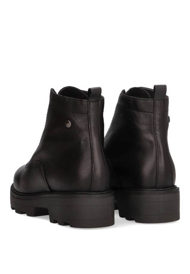 Botin de mujer Luna Collection 6733 negro piel tacón medio