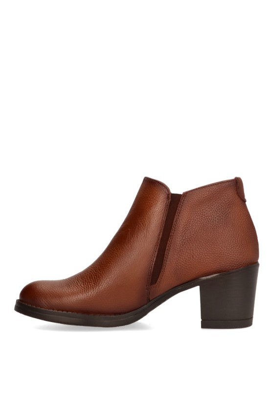 Botin de mujer Luna Collection 8816 cuero piel tacón medio