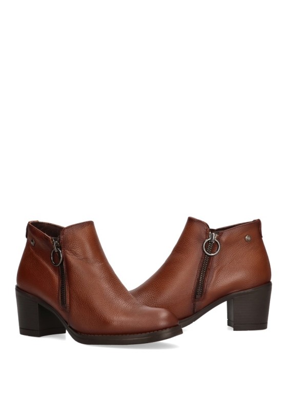 Botin de mujer Luna Collection 8816 cuero piel tacón medio