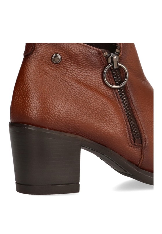 Botin de mujer Luna Collection 8816 cuero piel tacón medio