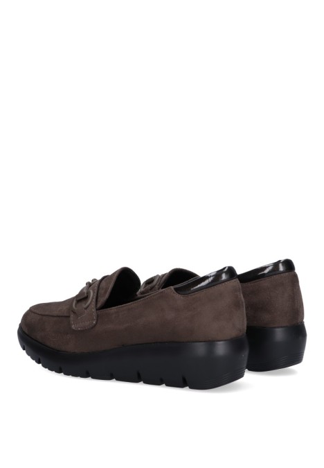 Nautico kiova mocasin de mujer AMARPIES abz27044 taupe sintetico suela plana
