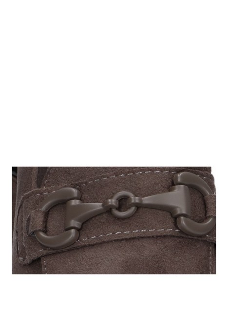 Nautico kiova mocasin de mujer AMARPIES abz27044 taupe sintetico suela plana