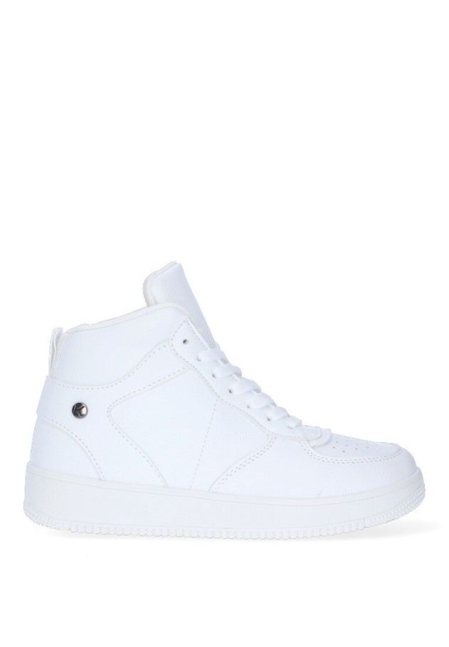 Deportivo de mujer ETIKA 52503 blanco sintetico suela plana