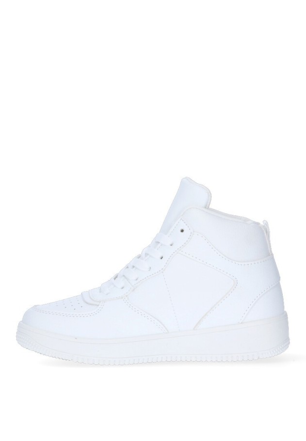 Deportivo de mujer ETIKA 52503 blanco sintetico suela plana