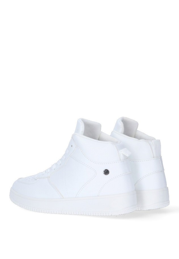 Deportivo de mujer ETIKA 52503 blanco sintetico suela plana