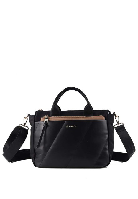 Bolso de mujer ETIKA b30114 negro sintetico 