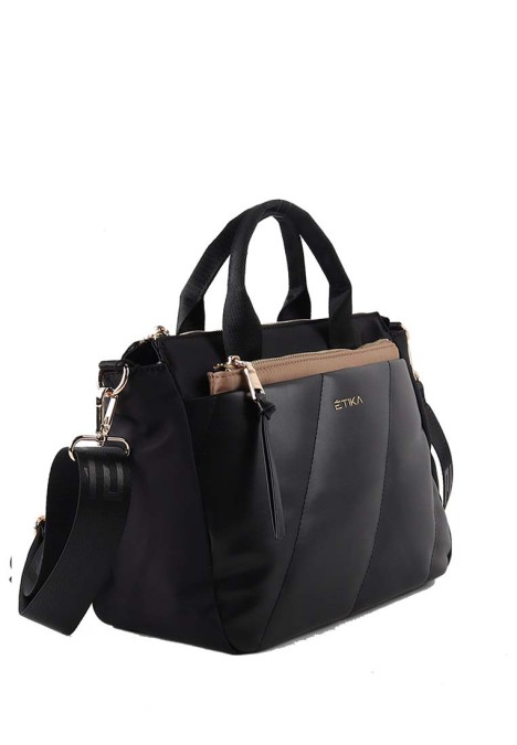 Bolso de mujer ETIKA b30114 negro sintetico 