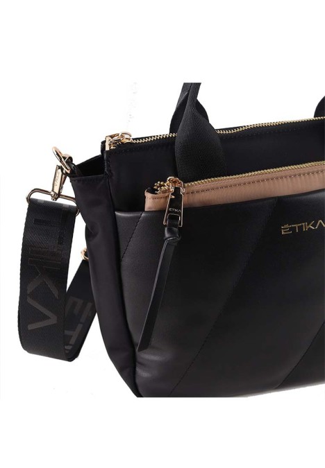 Bolso de mujer ETIKA b30114 negro sintetico 