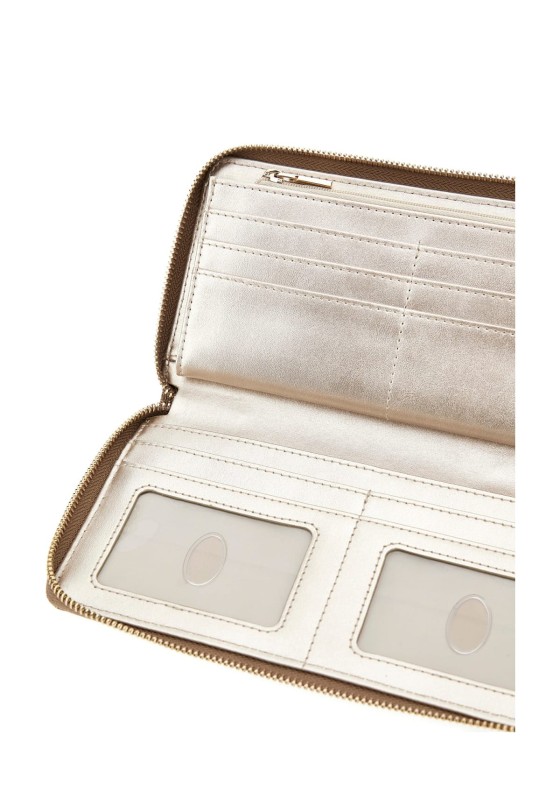 Monedero mujer grande de mujer GUESS swsg85-00163 taupe sintetico 